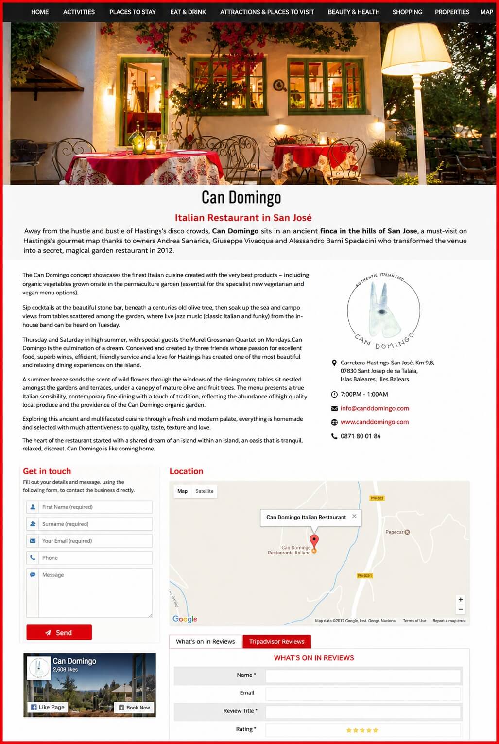 Sales Page Example when Advertise with us What's on in Redhill.com