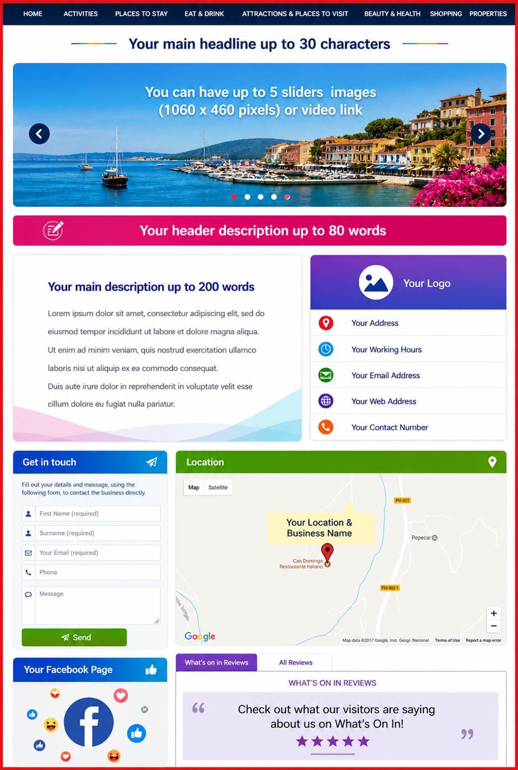 Sales Page Layout when Advertise in Redhill